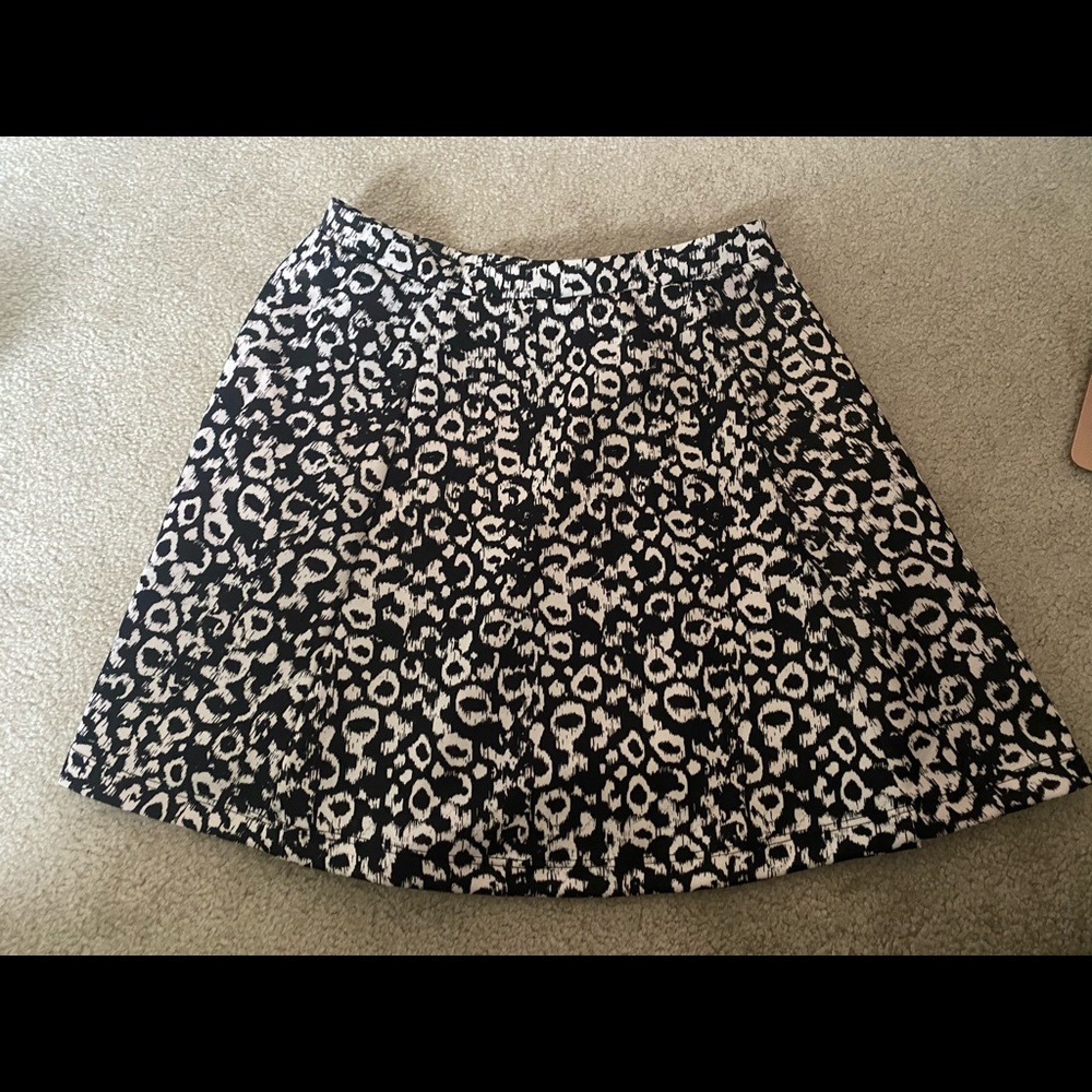 Cheers print mini skirt